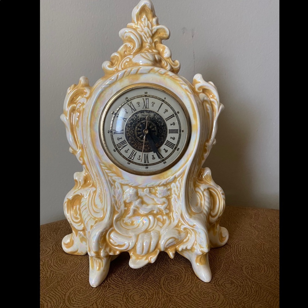 Vintage Iridescent Clock